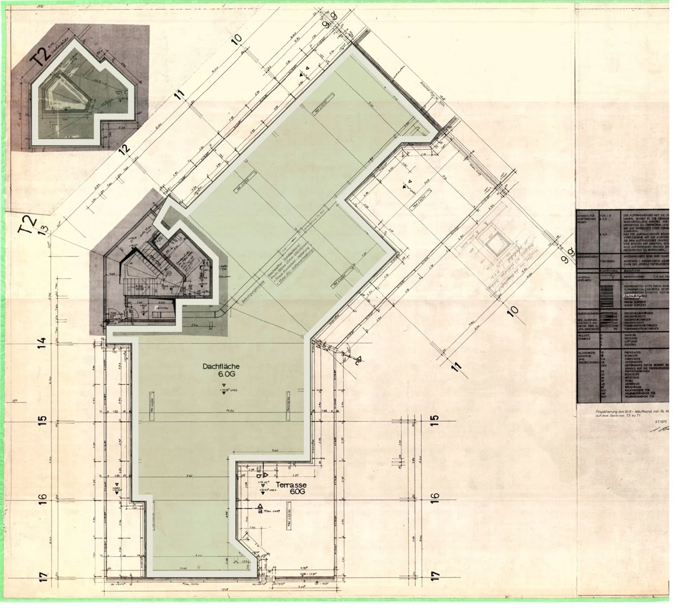 Guardinistraße 94–96 – Dachübersicht · Teil 2.
